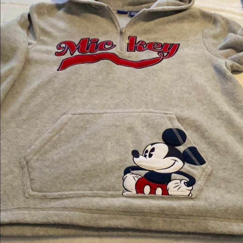Mickey fleece 1/2 zip hoodie